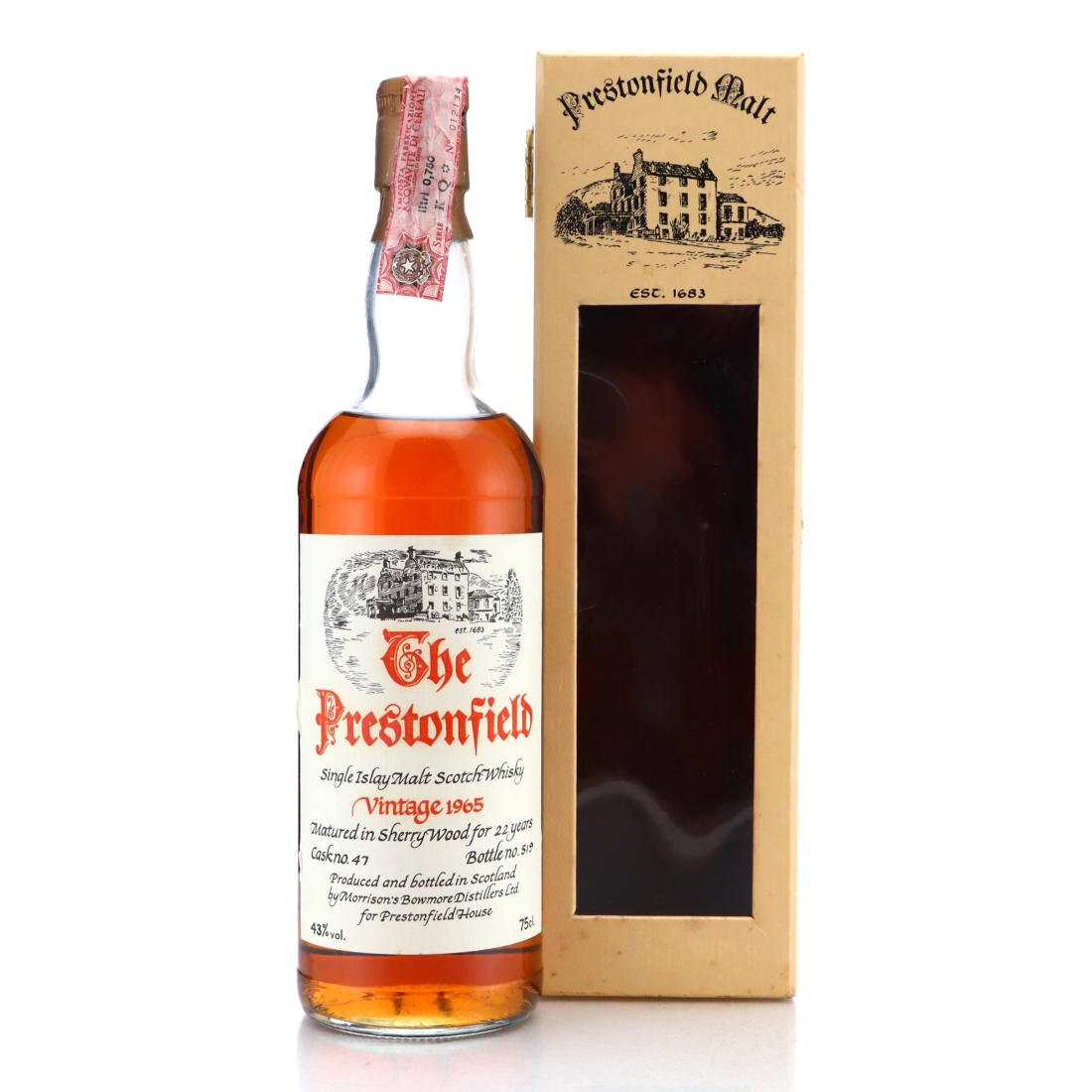 Bowmore 1965 Prestonfield House 22 Year Old