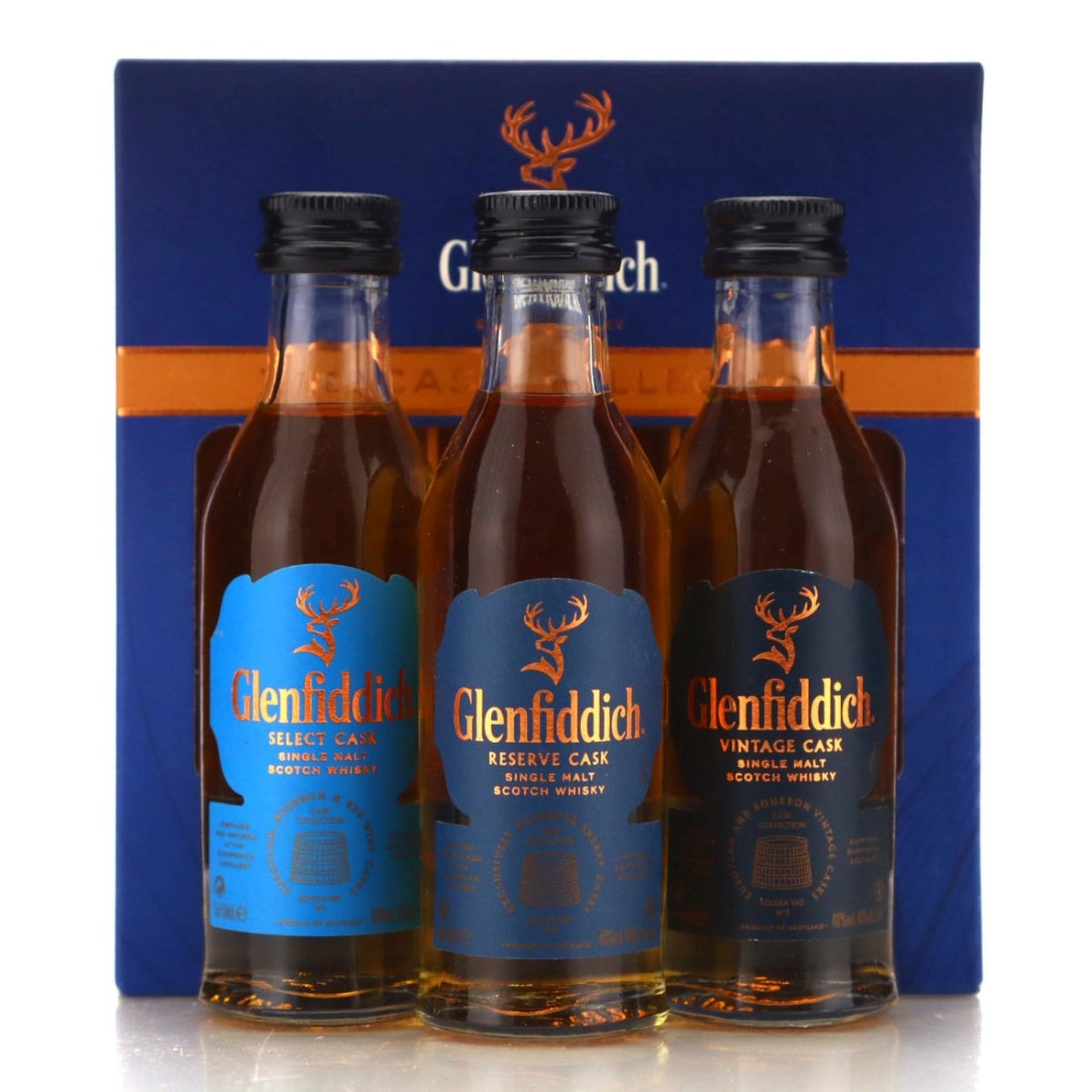 Image for Glenfiddich Cask Collection Miniatures x 3