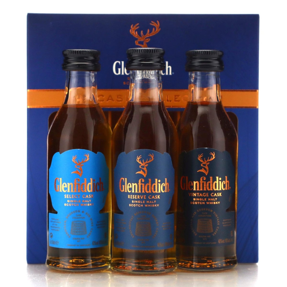 Image for Glenfiddich Cask Collection Miniatures x 3