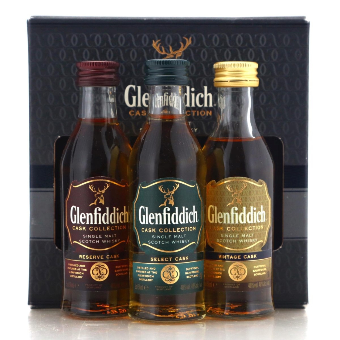 Image for Glenfiddich Cask Collection Miniatures x 3