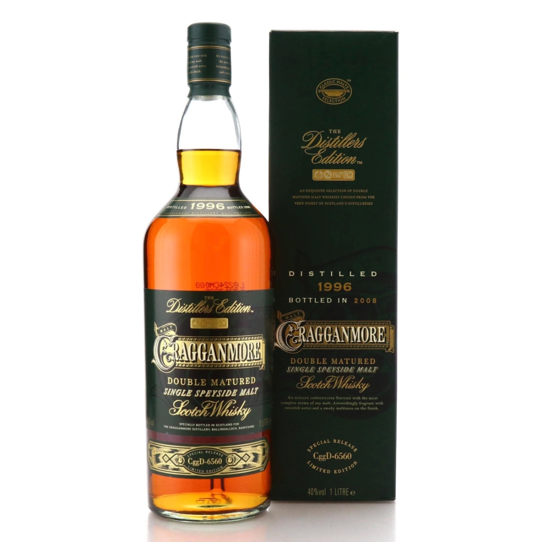 Image for Cragganmore 1996 Distillers Edition CggD-6560 1 Litre
