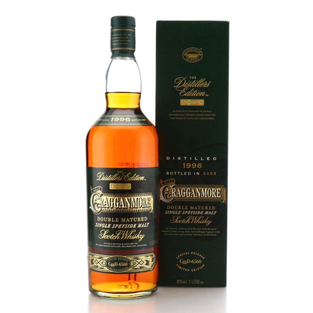 Image for Cragganmore 1996 Distillers Edition CggD-6560 1 Litre