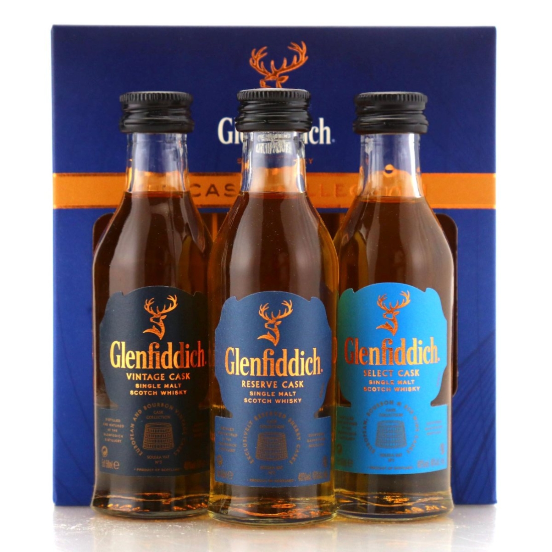 Image for Glenfiddich Cask Collection Miniatures x 3