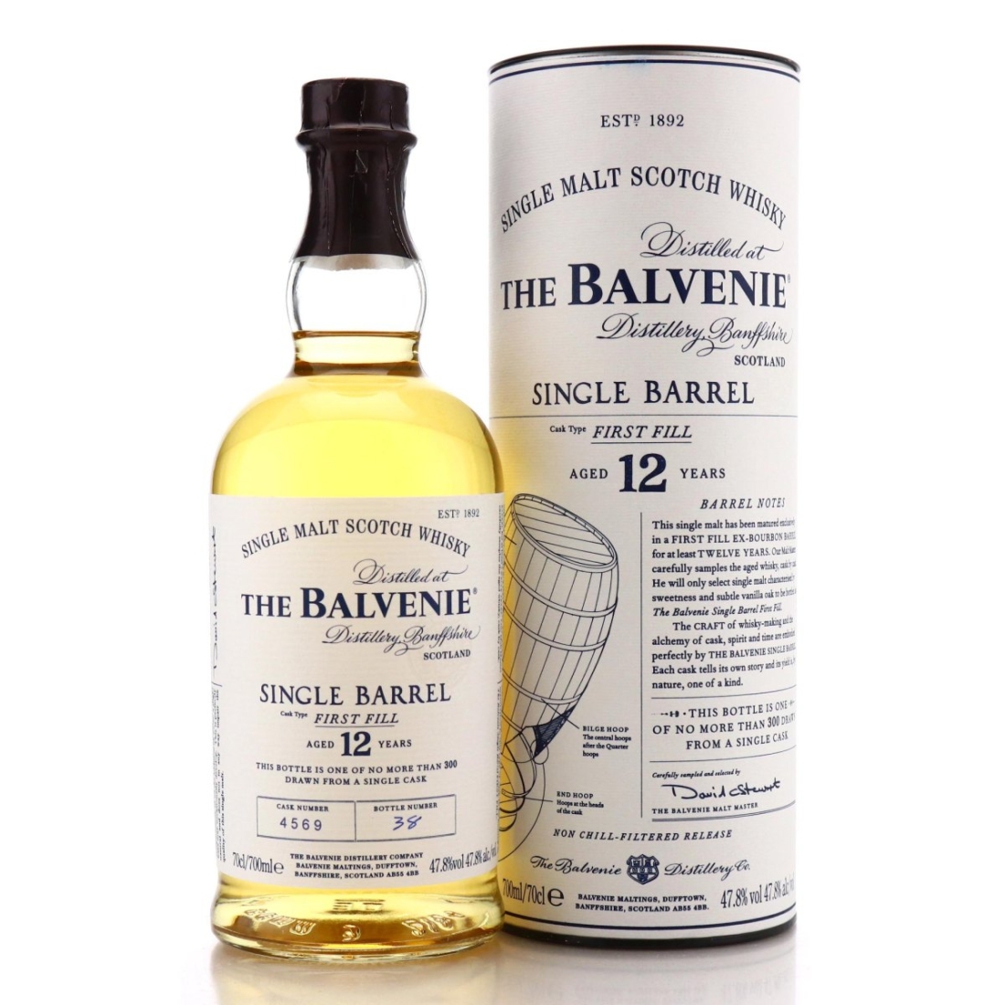Image for Balvenie 12 Year Old First Fill Single Barrel #4569