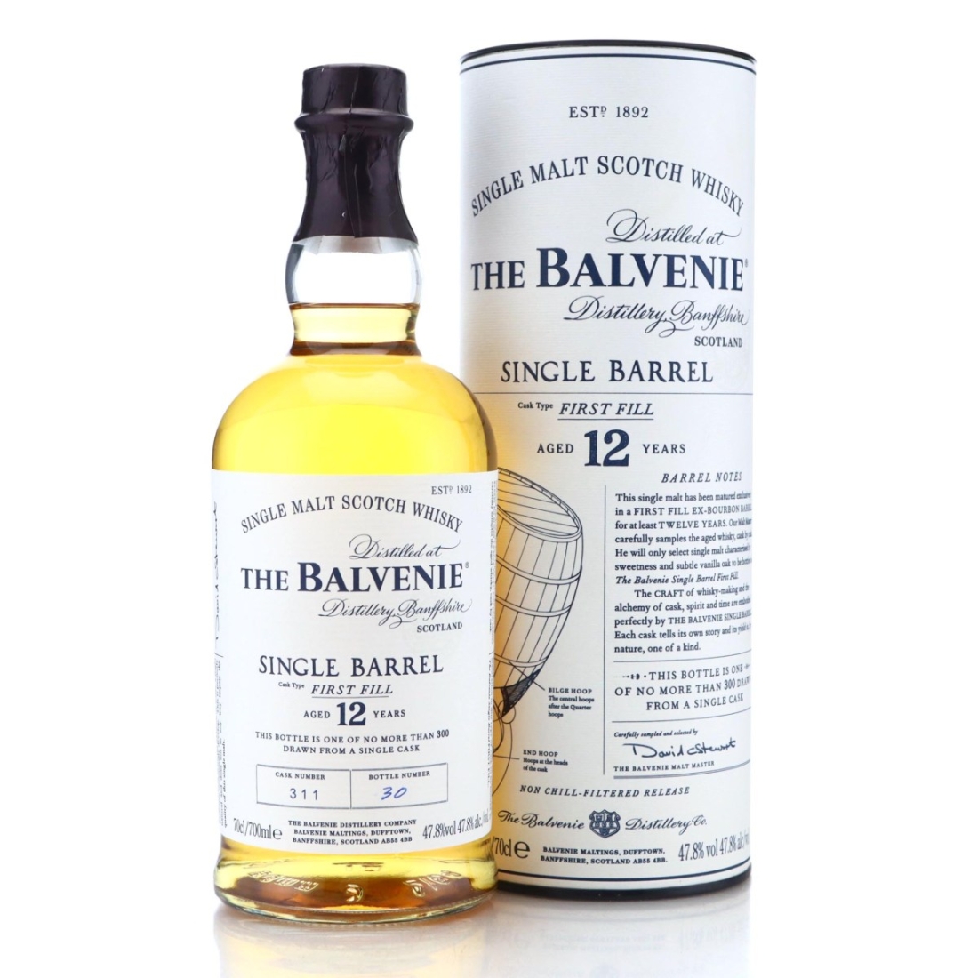 Image for Balvenie 12 Year Old First Fill Single Barrel  #311