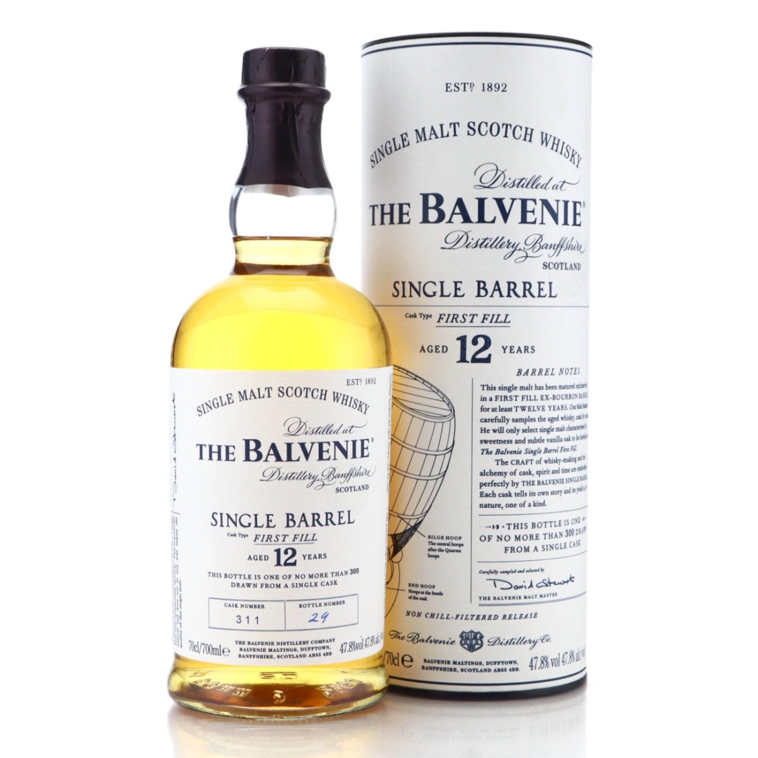 Balvenie 12 Year Old First Fill Single Barrel  #311