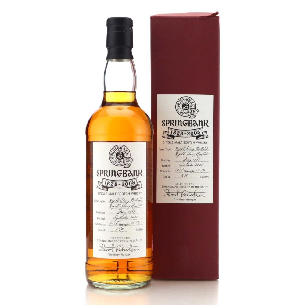 Springbank 1997 Springbank Society Bottled 2008 / 180th Anniversary