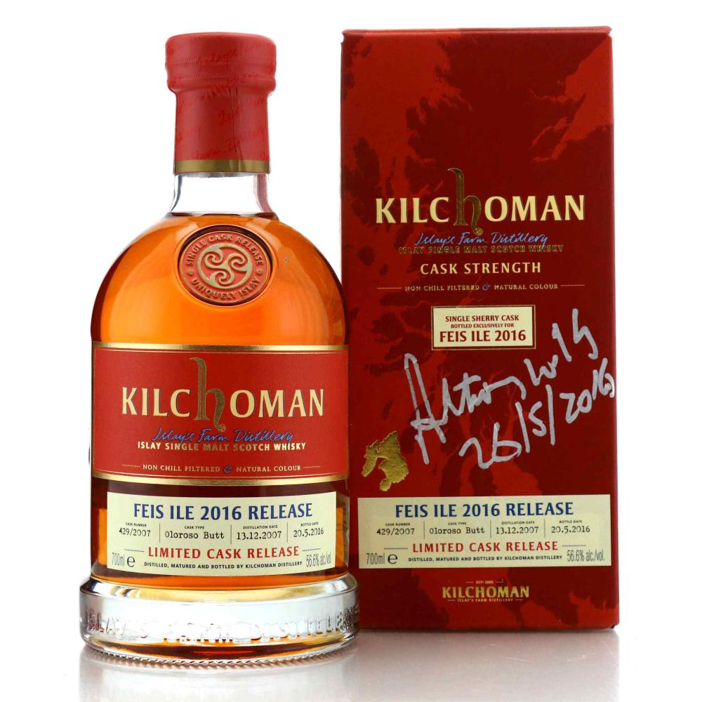Kilchoman 2007 Single Oloroso Cask #429 / Feis Ile 2016 - Signed by Anthony Wills