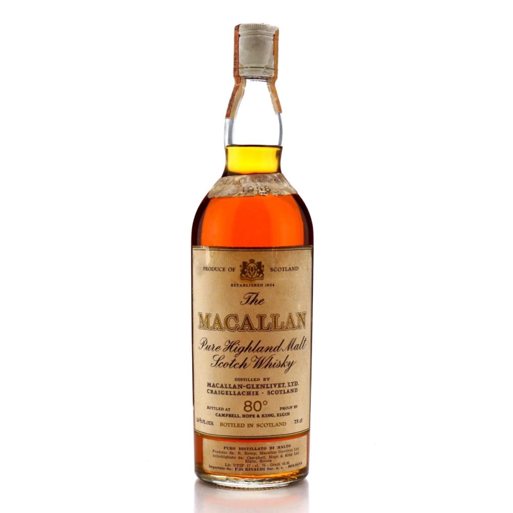 Macallan 1958 Campbell, Hope and King 80 Proof​ / Rinaldi Import