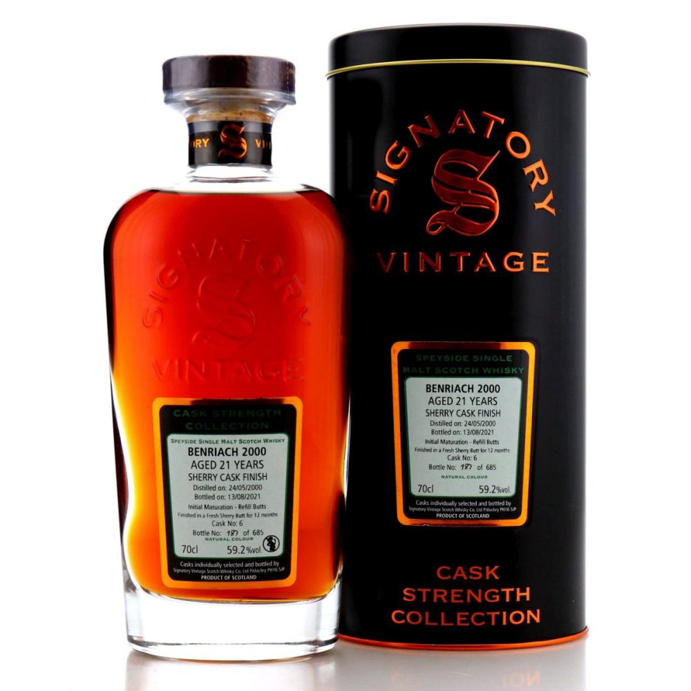Benriach 2000 Signatory Vintage 21 Year Old Cask Strength