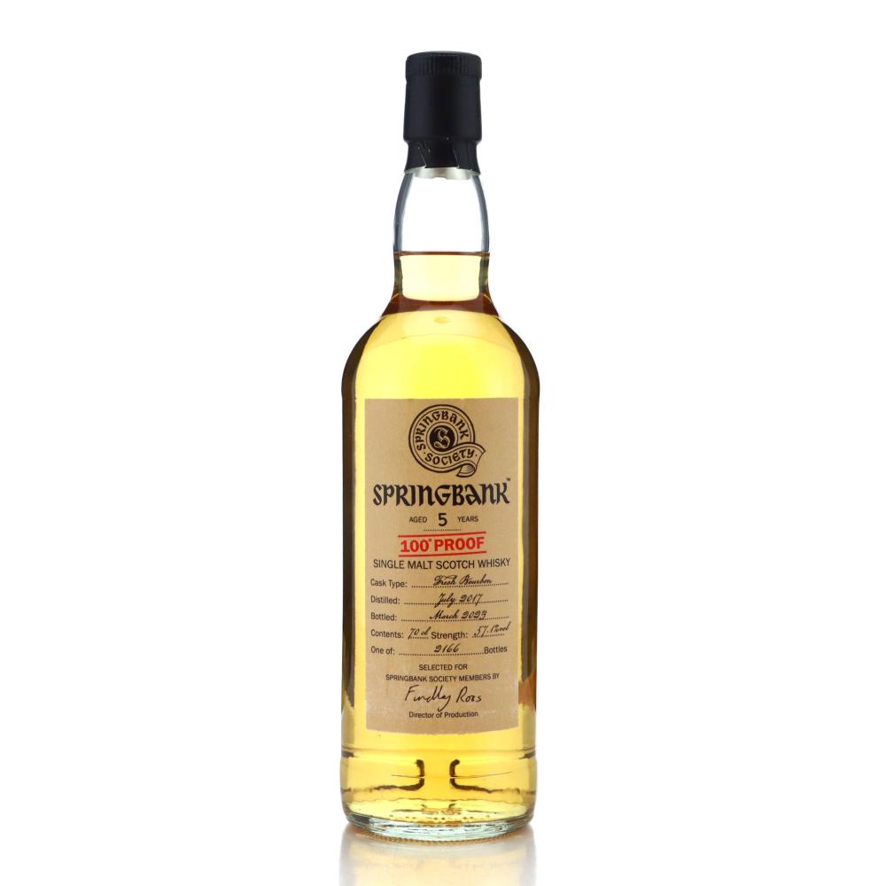 Image for Springbank 2017 Springbank Society 5 Year Old / 100 Proof