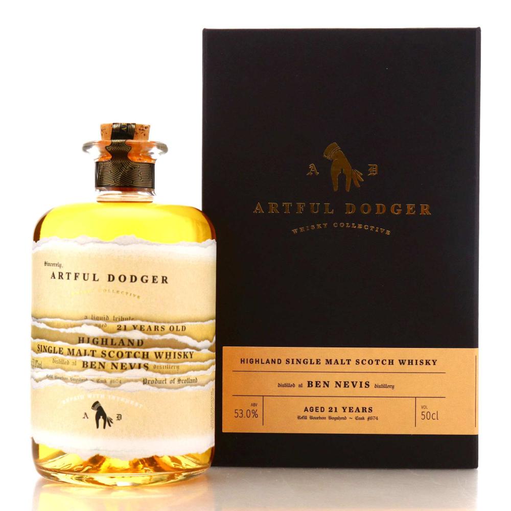Ben Nevis 21 Year Old Artful Dodger Single Bourbon Hogshead #674 50cl