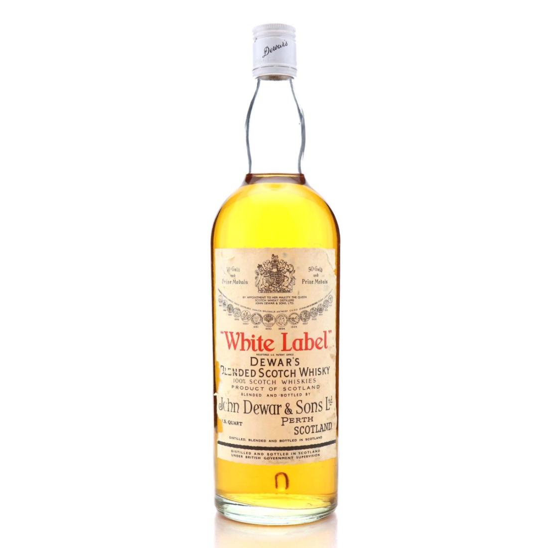 Dewars White Label Scotch Whisky Quart
