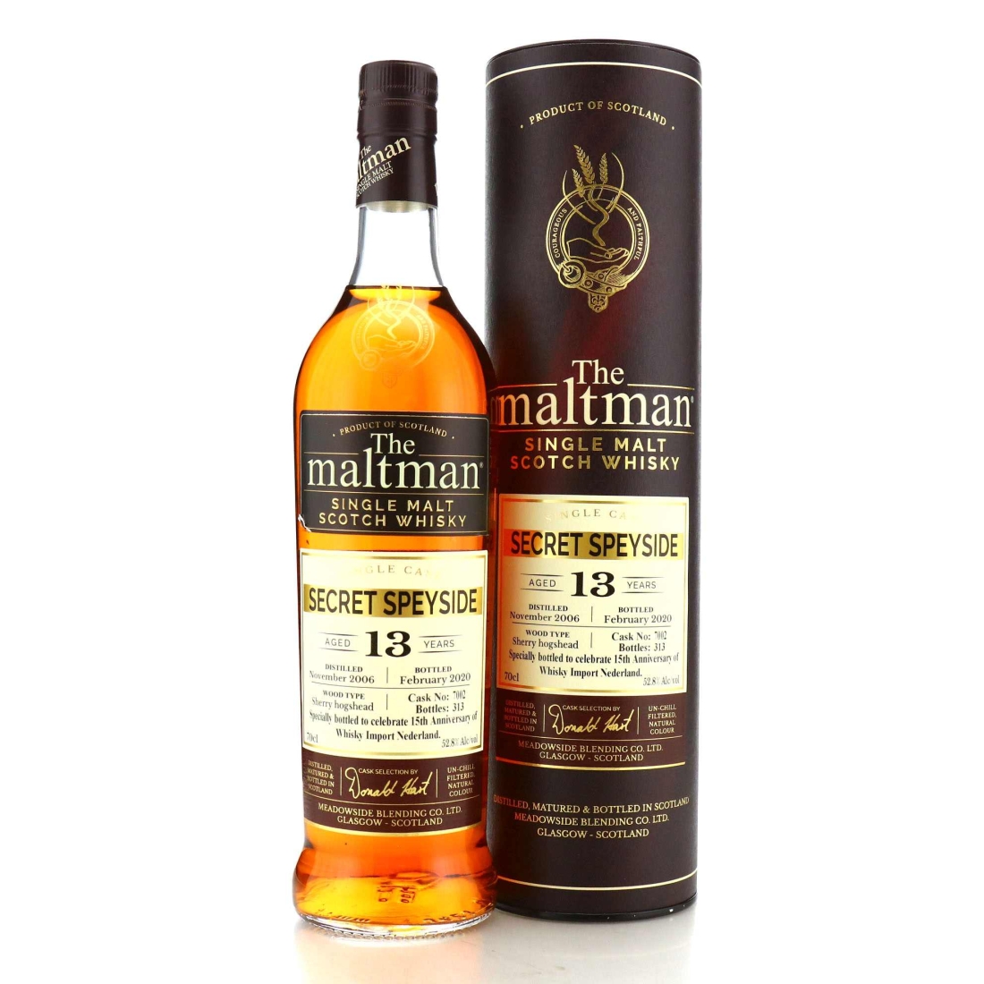 Secret Speyside 2006 Maltman 13 Year Old #7002 / Whisky Import Nederland 15th Anniversary