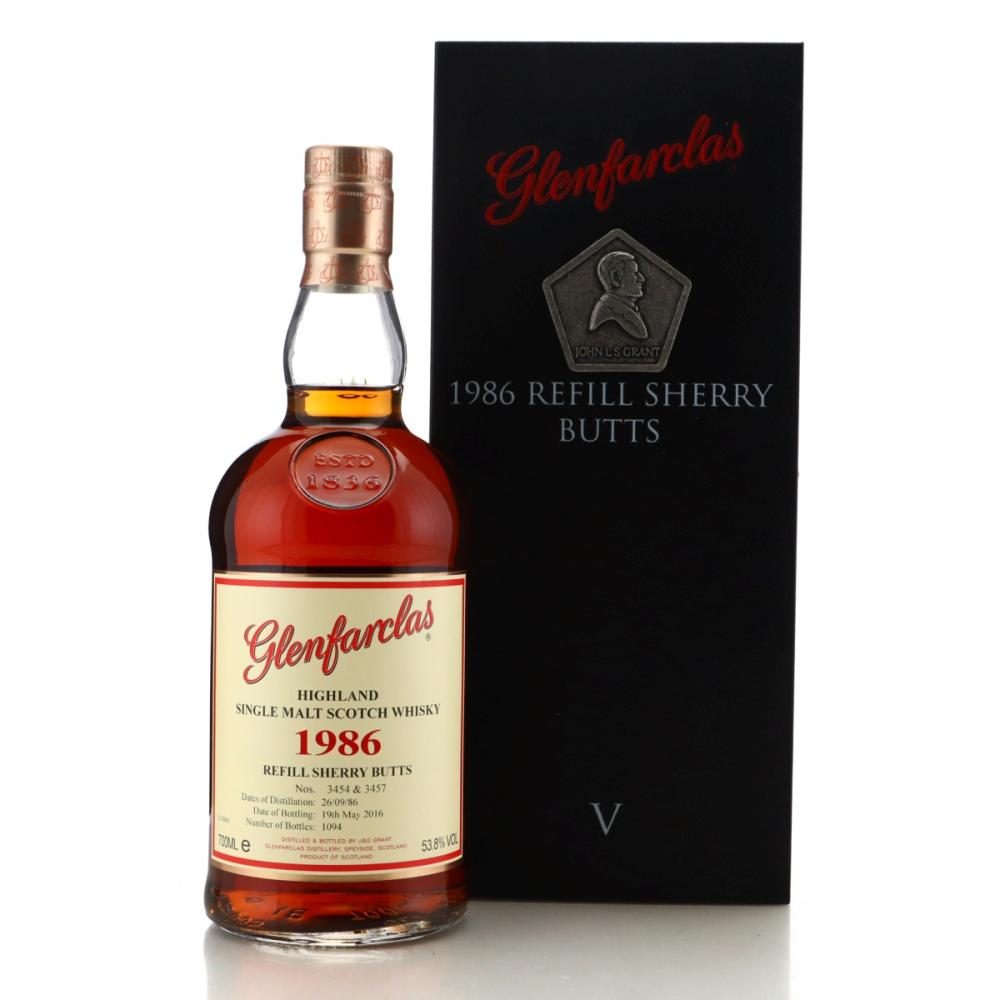 Glenfarclas 1986 Refill Sherry Butts Collector Series V 