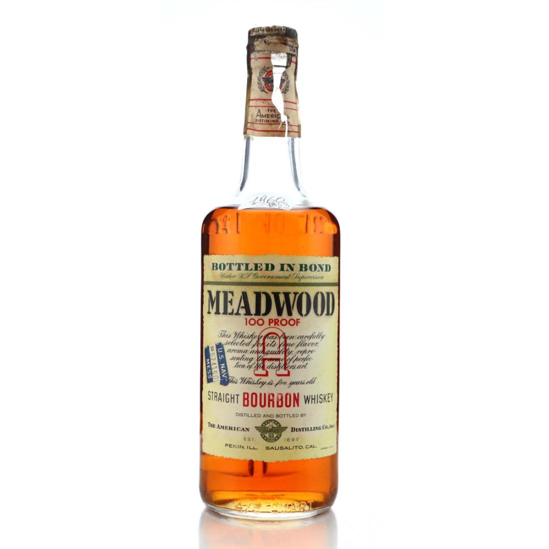 Meadwood 5 Bottled In Bond 100 Proof