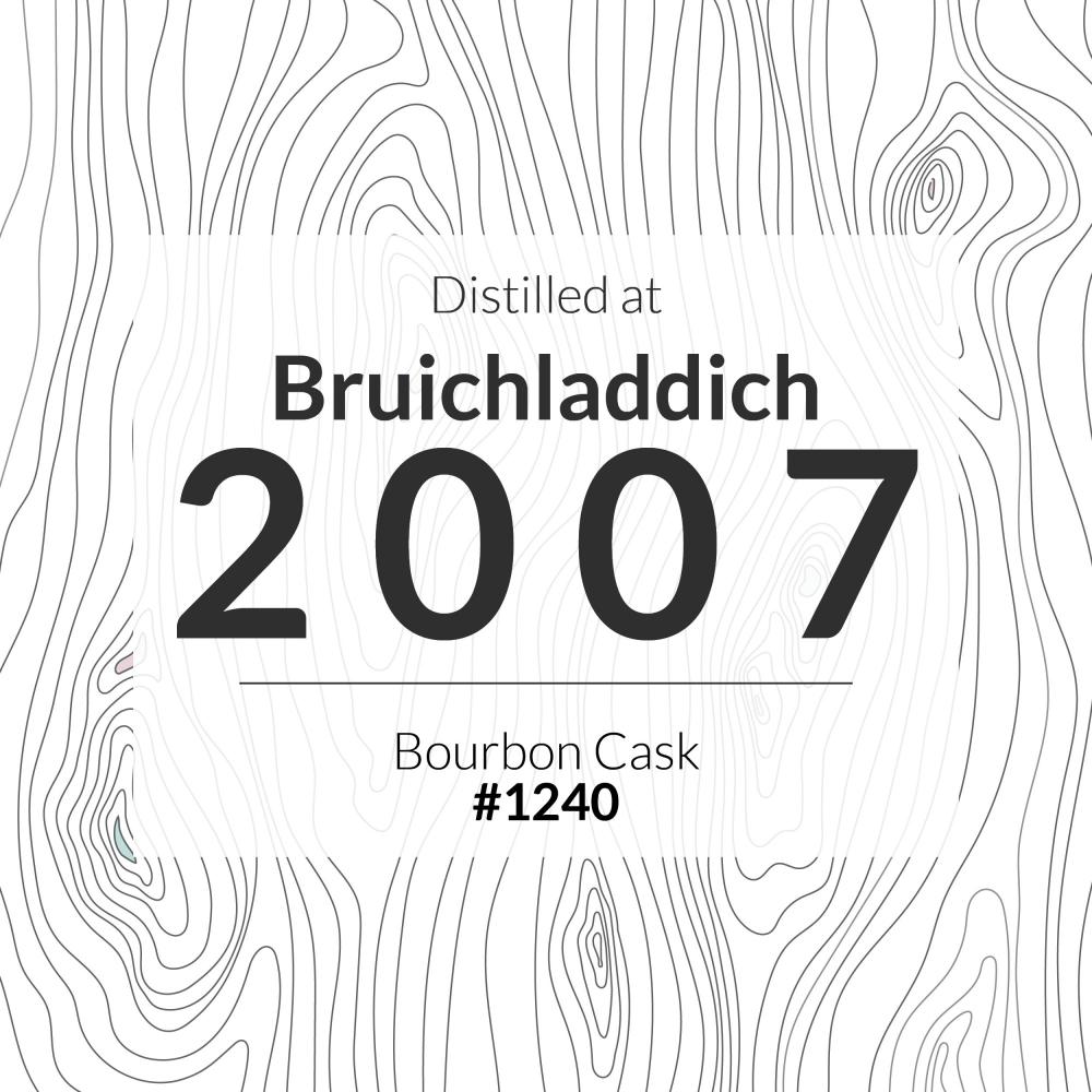 1 Bruichladdich 2007 Fresh Bourbon Barrel #1240 / Cask in storage at Bruichladdich
