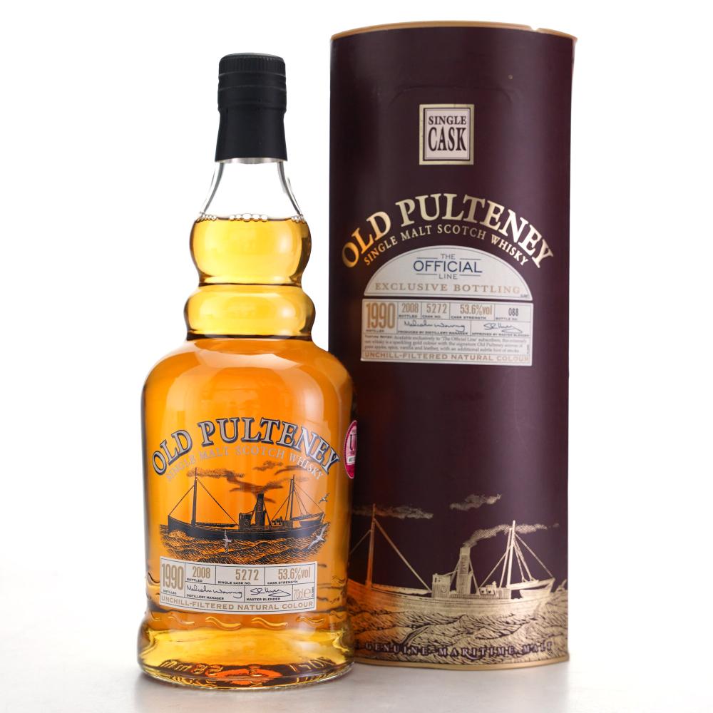 Old Pulteney 1990 Single Cask #5272 / Official Line
