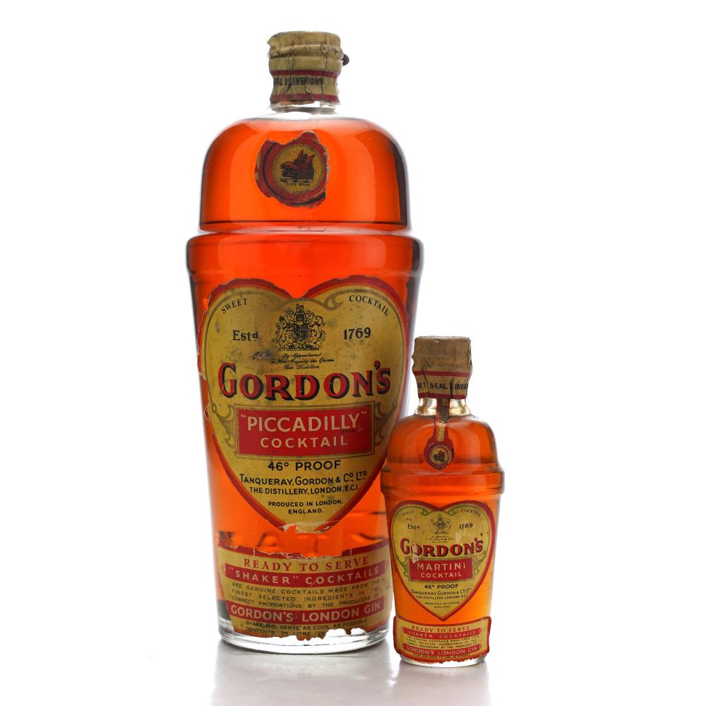 Gordon's London Gin Piccadilly Cocktail 1950s / with Miniature