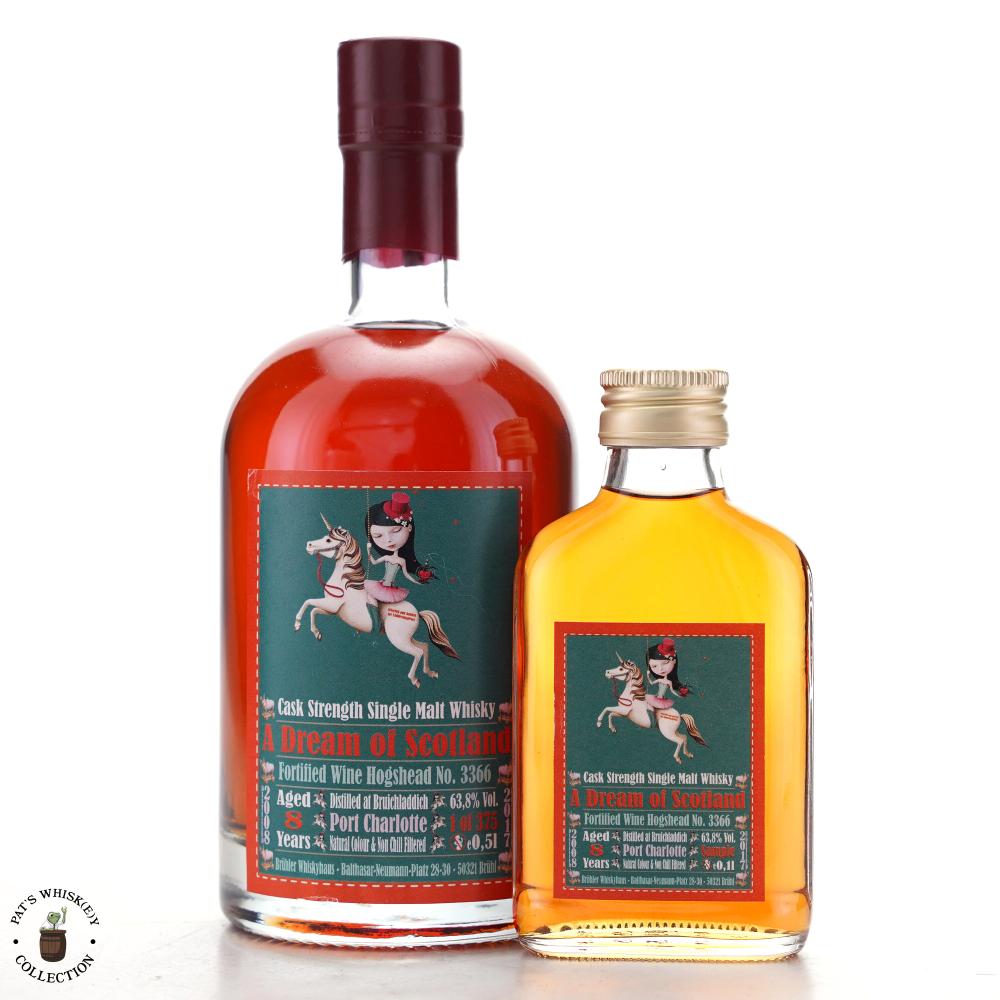 Port Charlotte 2008 A Dream of Scotland 8 Year Old 50cl & 10cl