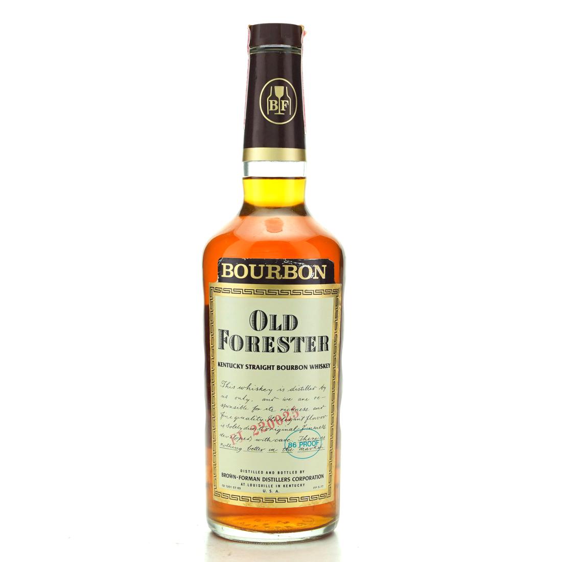 Old Forester Kentucky Straight Bourbon 1978