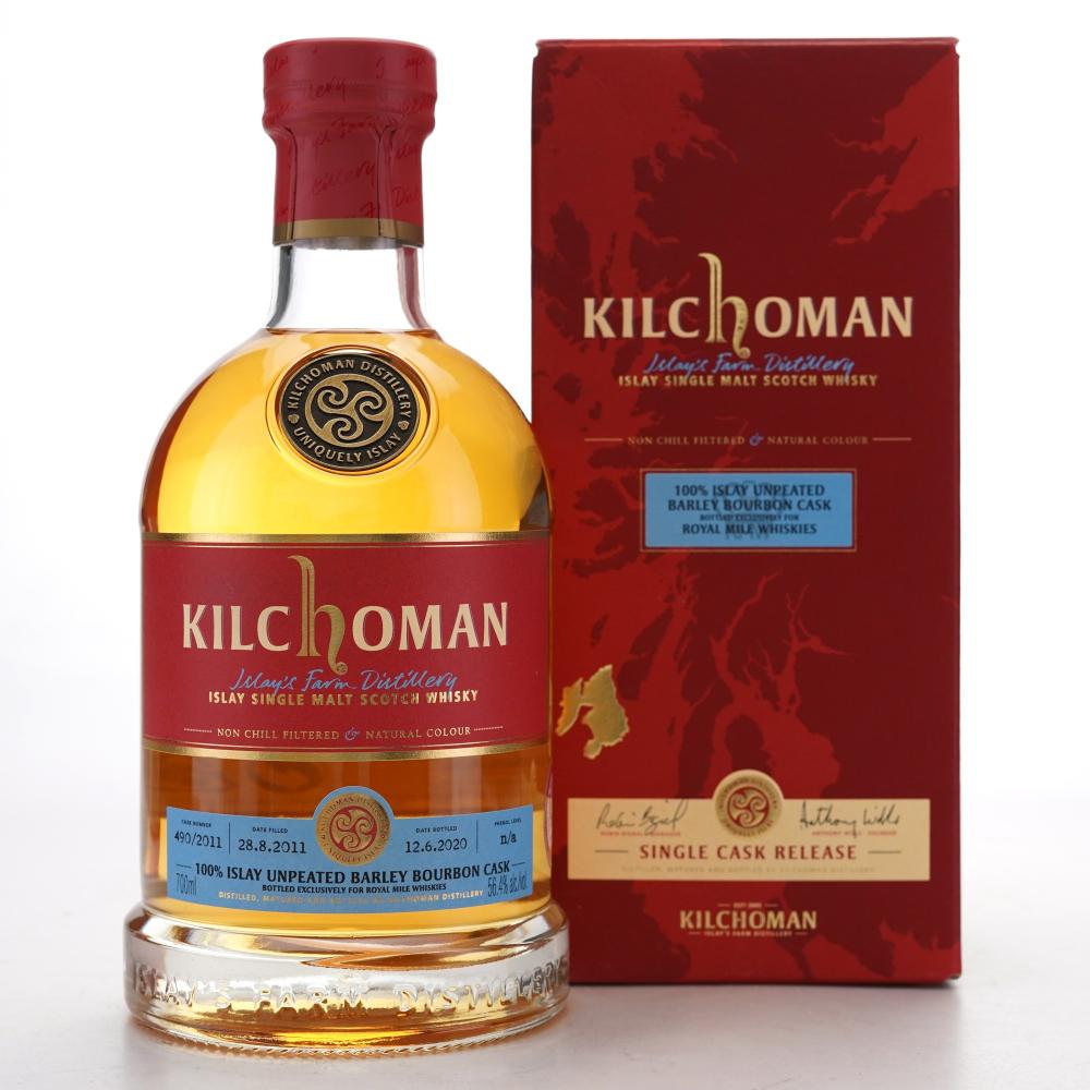 Kilchoman 2011 Unpeated Single Bourbon Cask #490 / RMW