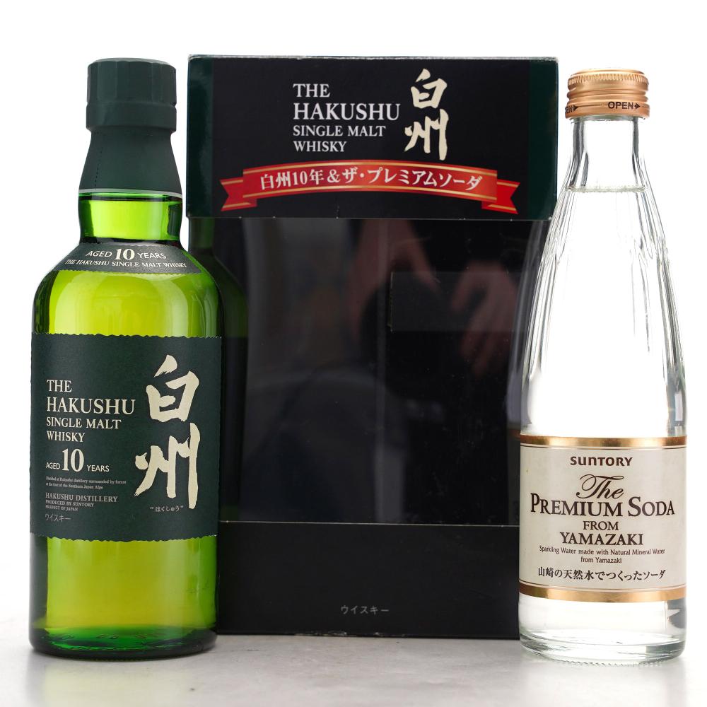 Hakushu 10 Year Old & Premium Soda from Yamazaki 35cl & 24cl