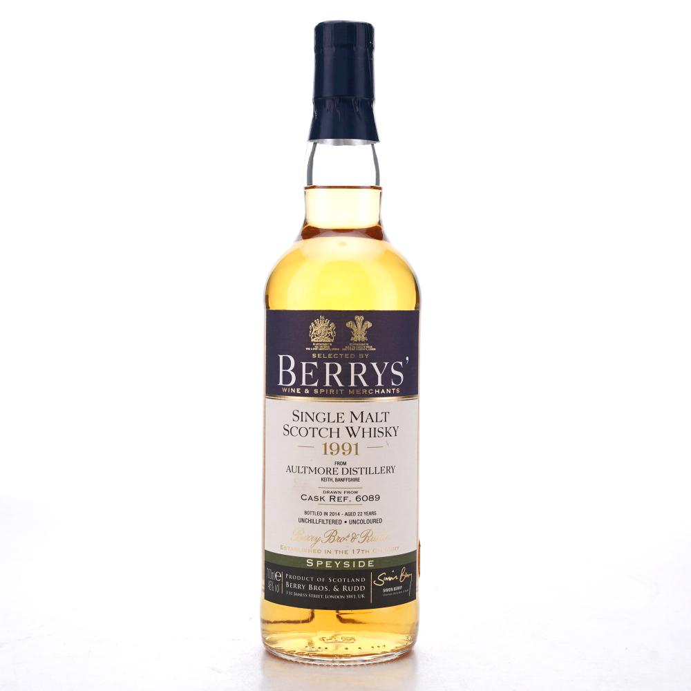 Aultmore 1991 Berry Brothers and Rudd 22 Year Old