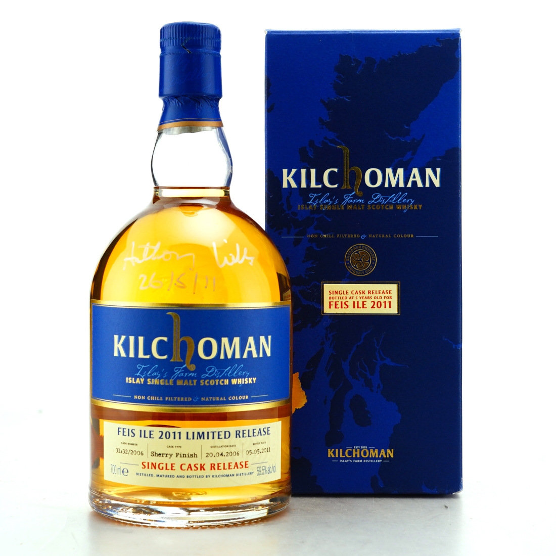 Kilchoman 2006 Sherry Finish / Feis Ile 2011 signed by Anthony Wills
