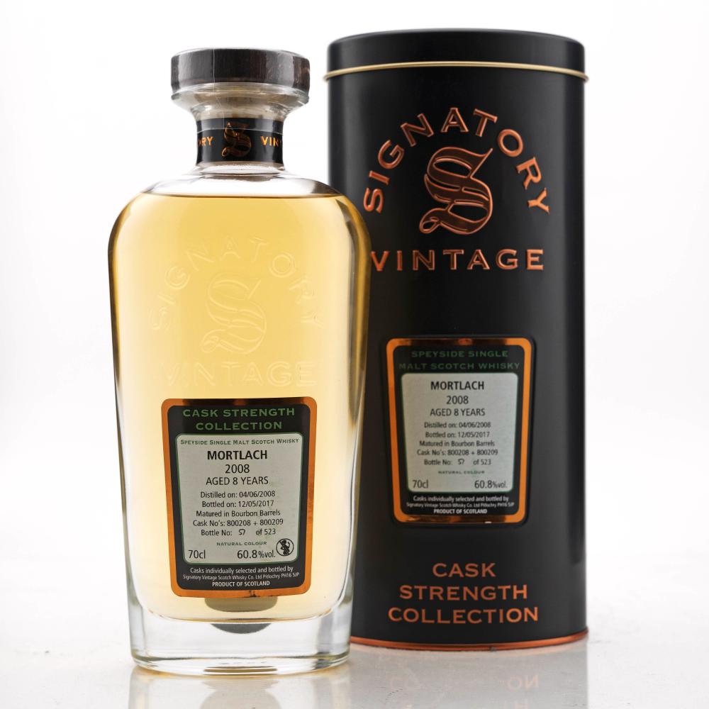 Mortlach 2008 Signatory Vintage 8 Year Old Cask Strength