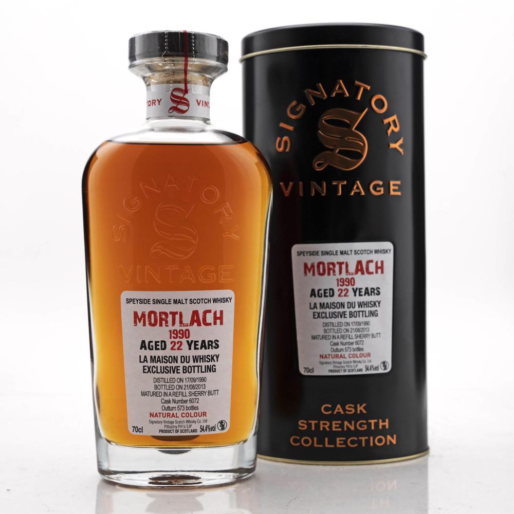 Mortlach 1990 Signatory Vintage 22 Year Old Cask Strength / LMDW