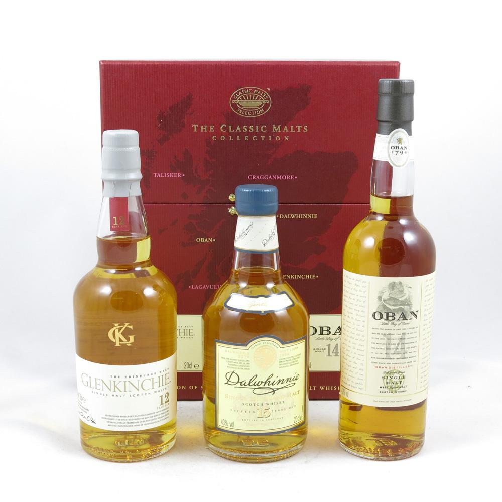 Classic Malt Gentle Pack (Glenkinchie, Oban, Dalwhinnie) and Caol Ila 4 x 20cl
