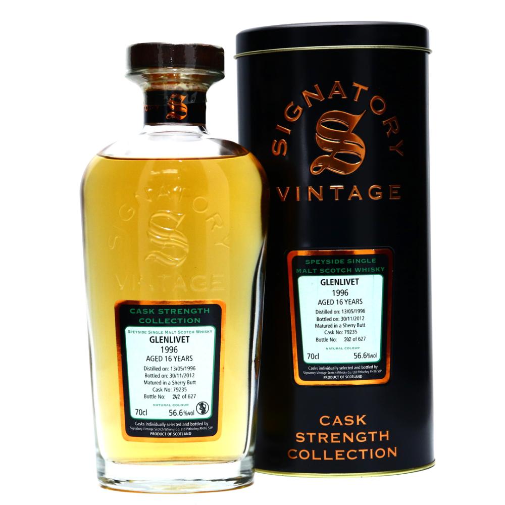 Glenlivet 1996 Signatory Vintage 16 Year Old Cask Strength