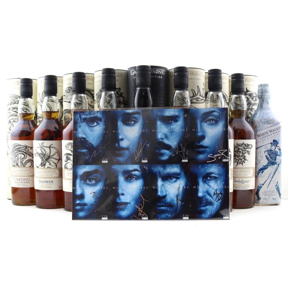 Game of Thrones Limited Editions 9 x 70cl / includes Autograph Print Poster