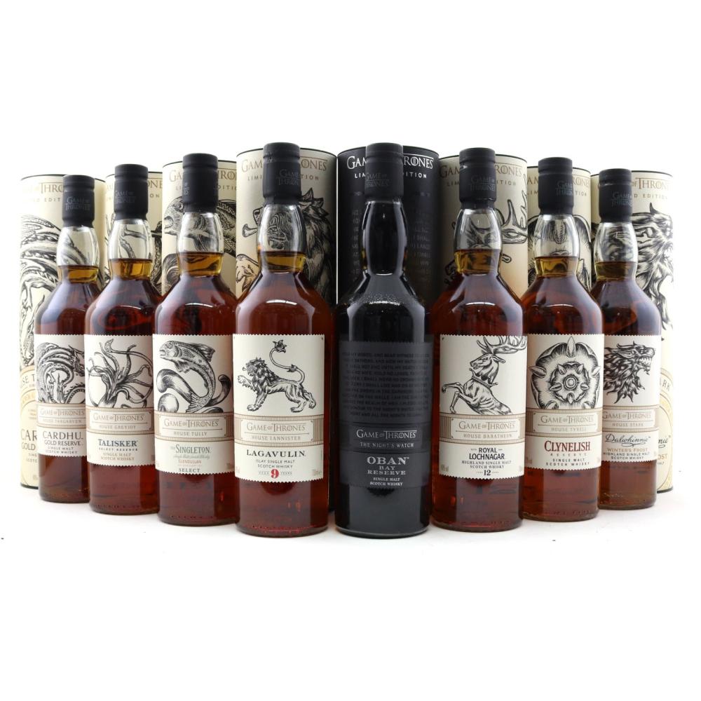 Game of Thrones Limited Editions 8 x 70cl / Tasting Sheet & Poster
