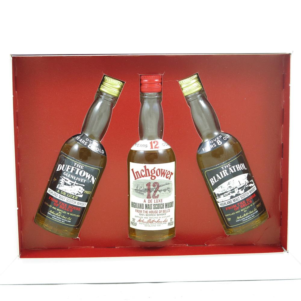 Bell's Three Distinctive Highland Malts (Dufftown-Glenlivet, Blair Athol and Inchgower) 3 x 5cl