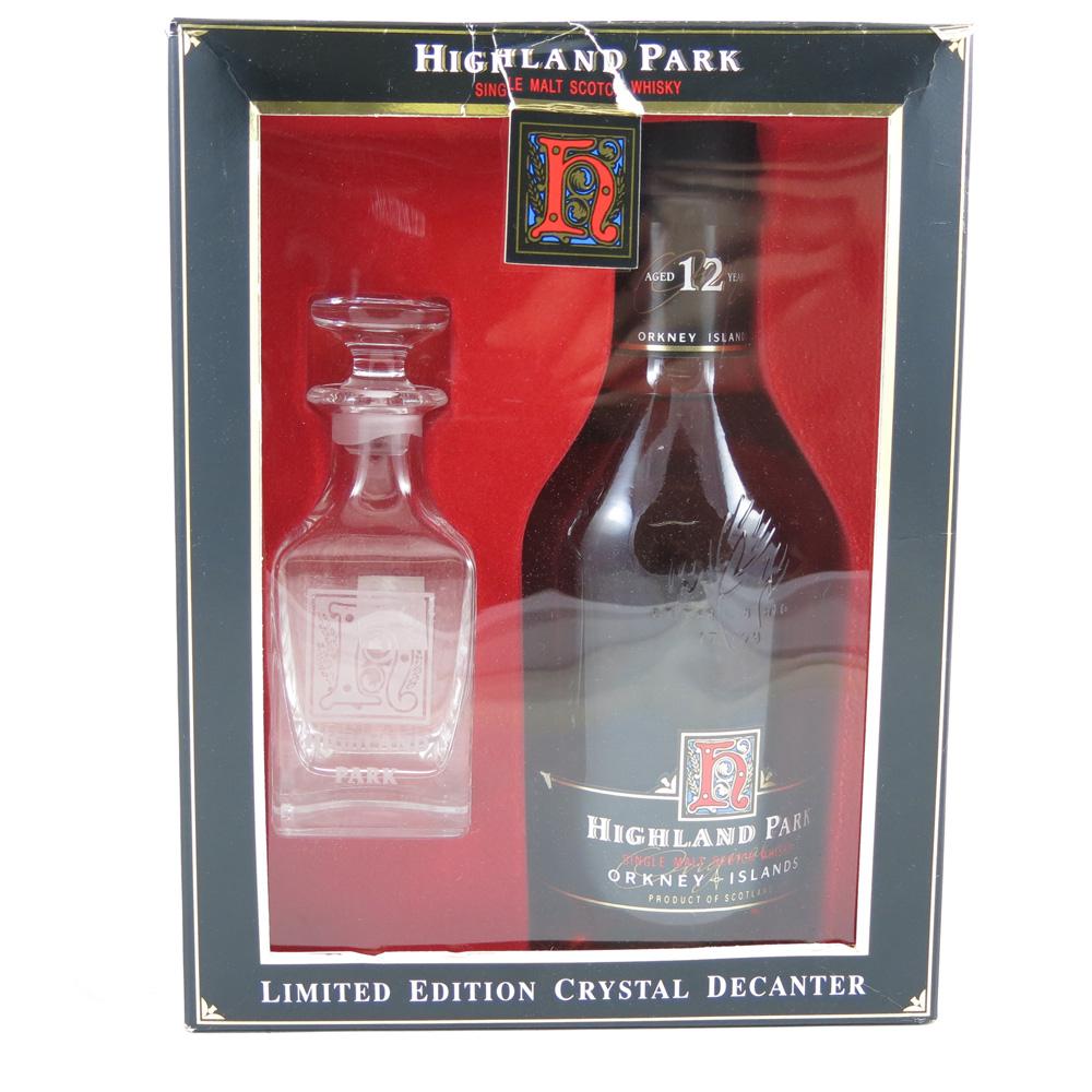 Highland Park 12 Year Old Decanter Gift Set 1990s