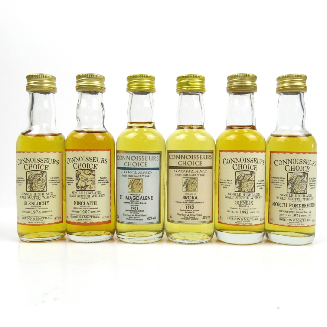 Miscellaneous Closed Single Malt Collection / Gordon and MacPhail / 6 x 5cl