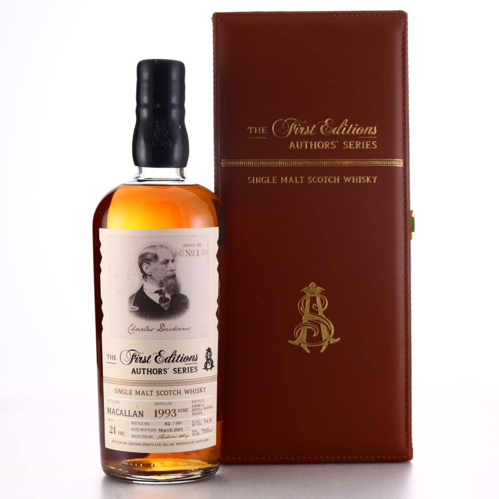 Macallan 1993 Edition Spirits 21 Year Old / Authors' Series
