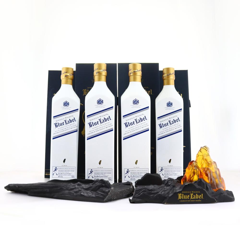 Johnnie Walker Blue Label Year of the Monkey Taiwan 4 x 75cl / Including Display Stand