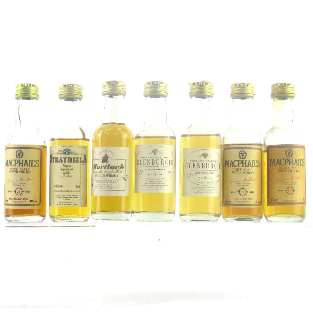 Gordon and MacPhail Miniature Selection x 7