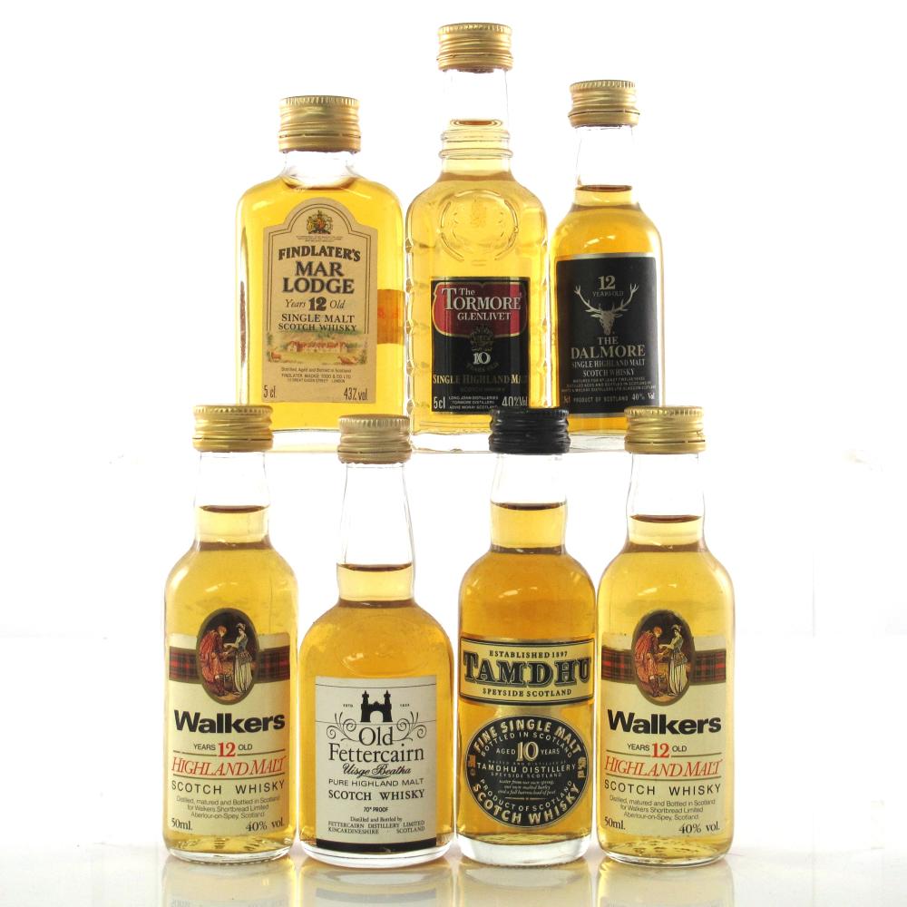 Single Malt Miniature Selection x 7 / including Tormore 10 Year Old