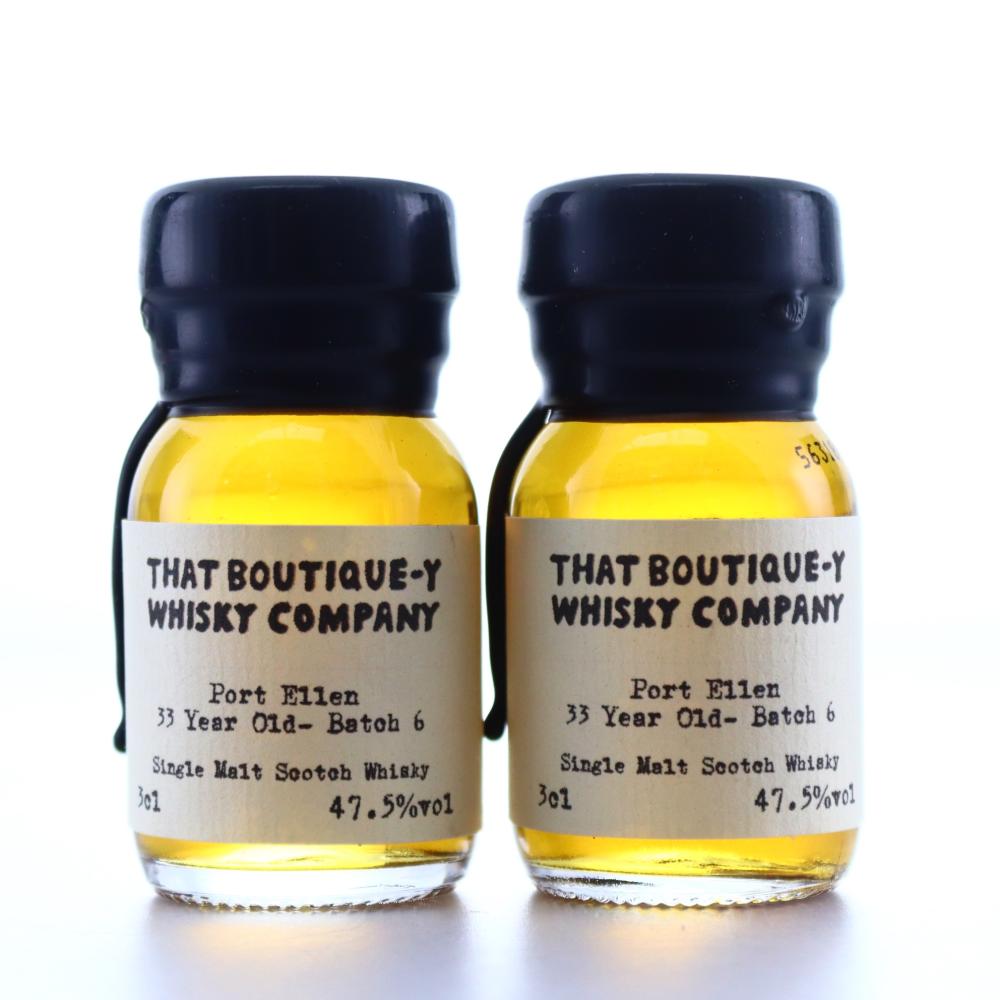 Port Ellen 33 Year Old That Boutique-y Whisky Company Batch #6 Samples x 2