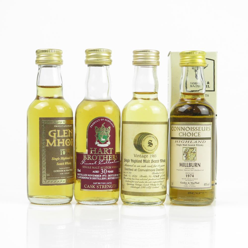 Closed Distillery Minitures including Caperdonich 30 Year Old / 4 x 5cl