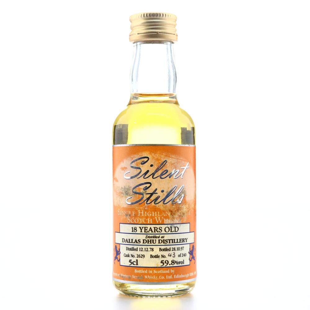 Dallas Dhu 1978 Signatory Vintage 18 Year Old Miniature / Silent Stills