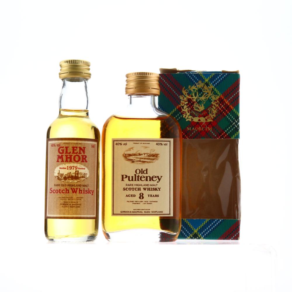 Glen Mhor 1979 & Old Pulteney Gordon and MacPhail Miniatures x 2