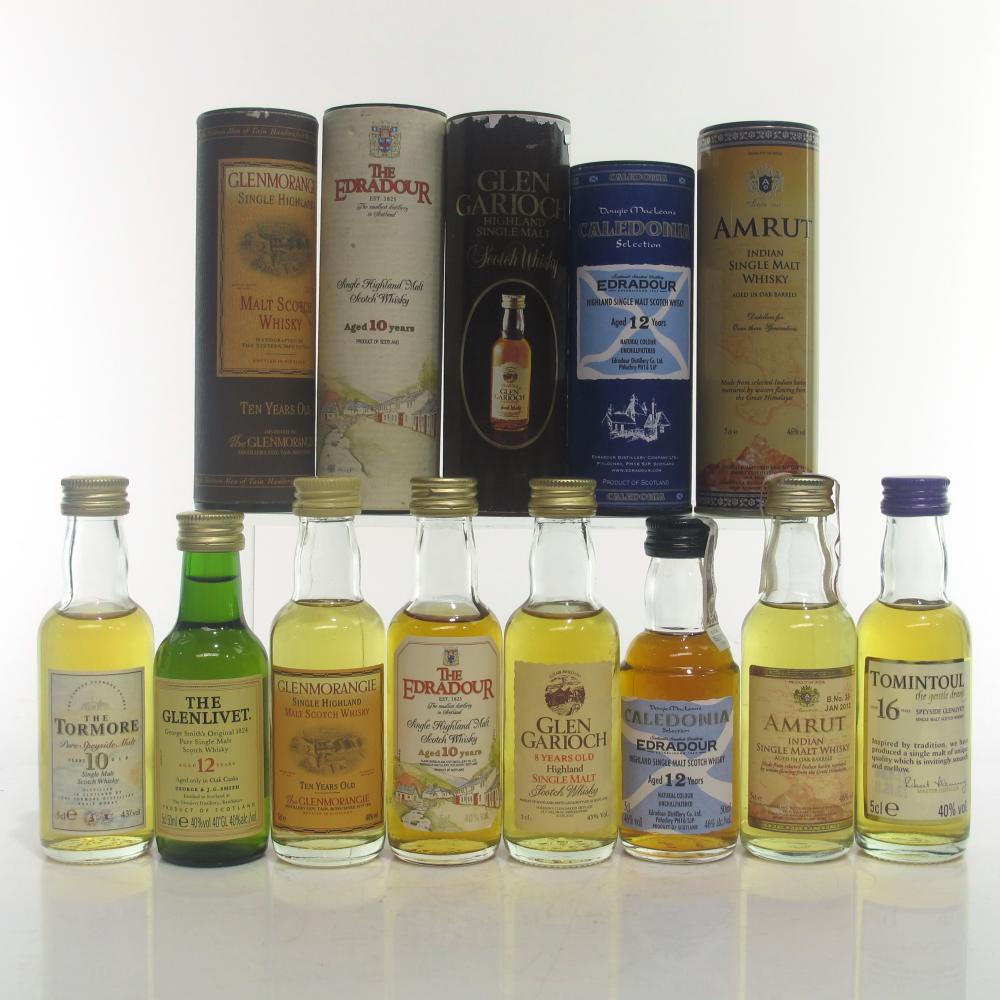Miscellaneous Single Malt Miniatures 8 x 5cl