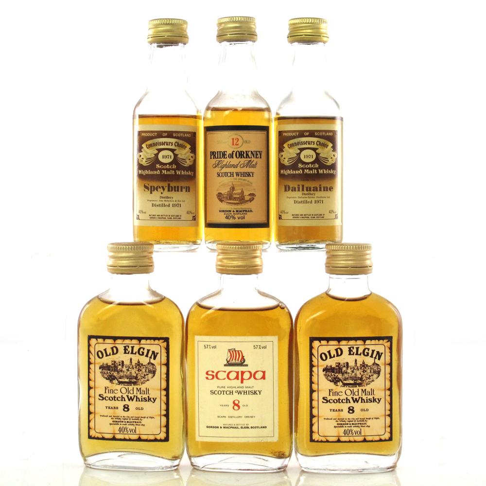 Gordon and MacPhail Miniature Selection 6 x 5cl / including Scapa 8 Year Old 57%