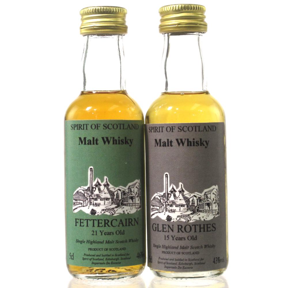 Glenrothes 15 Year Old & Fettercairn 21 Year Old Spirit of Scotland Miniature 2 x 5cl