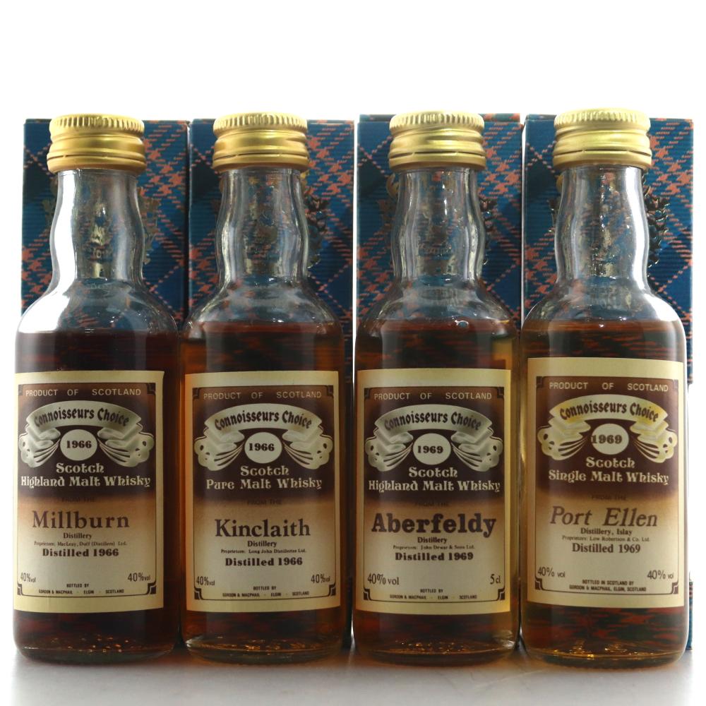 Gordon and MacPhail Miniatures x 4 / includes Port Ellen 1969
